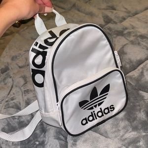 Small adidas white backpack purse